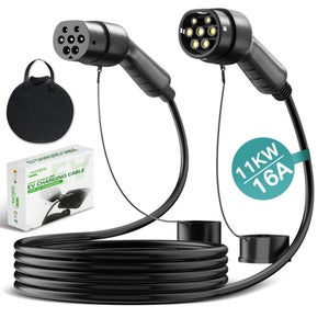 Câble De Recharge Type 2 Pour Voiture électrique – 32A / 7kW / 5 Mètres, Compatible BEV/PHEV (Tesla, VW, Mercedes…)