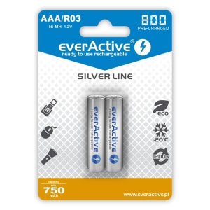 Bateria recarregável EverActive FWEV1865032MBOX 18650 3200 mAh 3,7 V |  Leroy Merlin