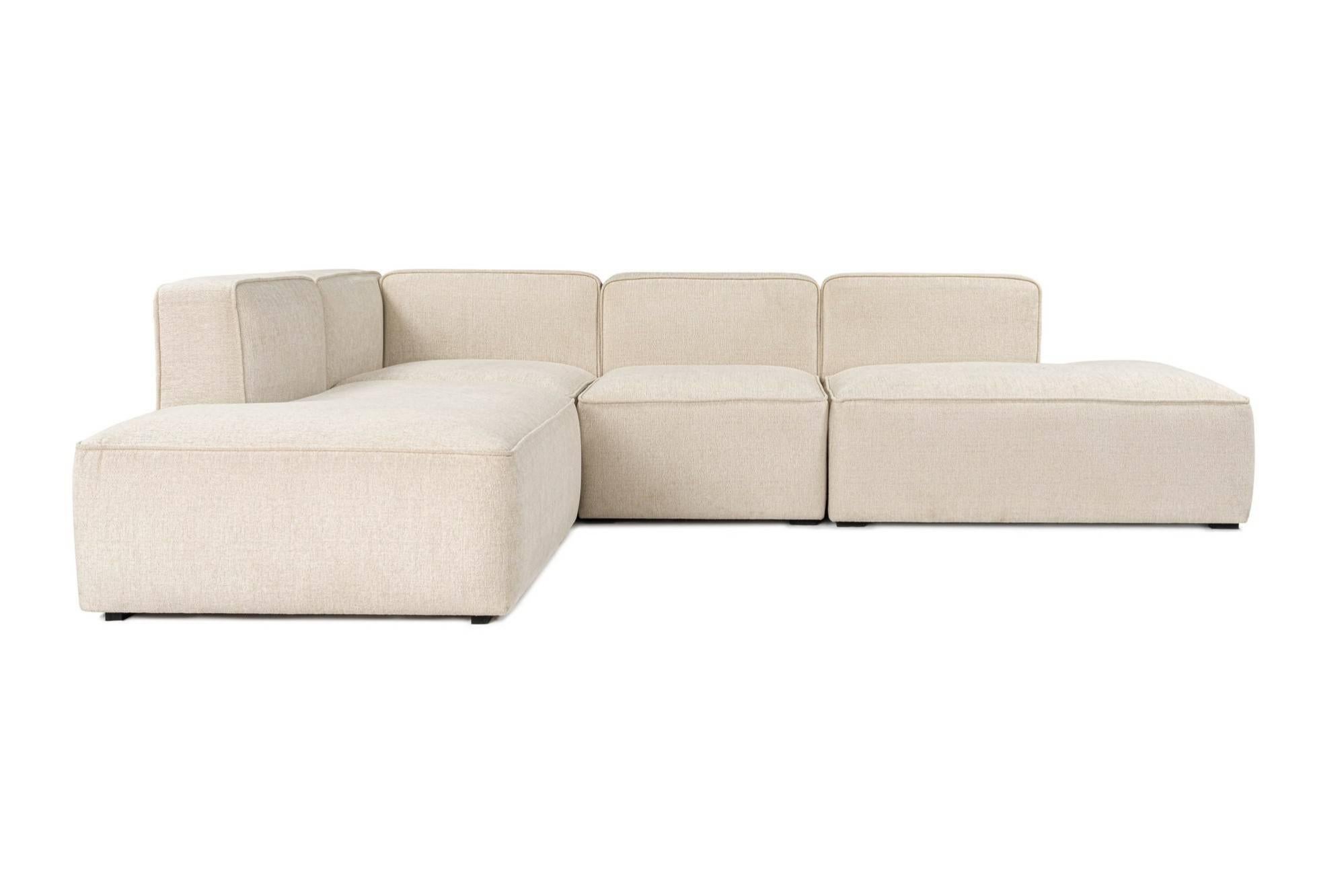 Canapé D'angle CINNA – 2 Méridiennes – Gris – 236cm – Tissu Coton – Bon état