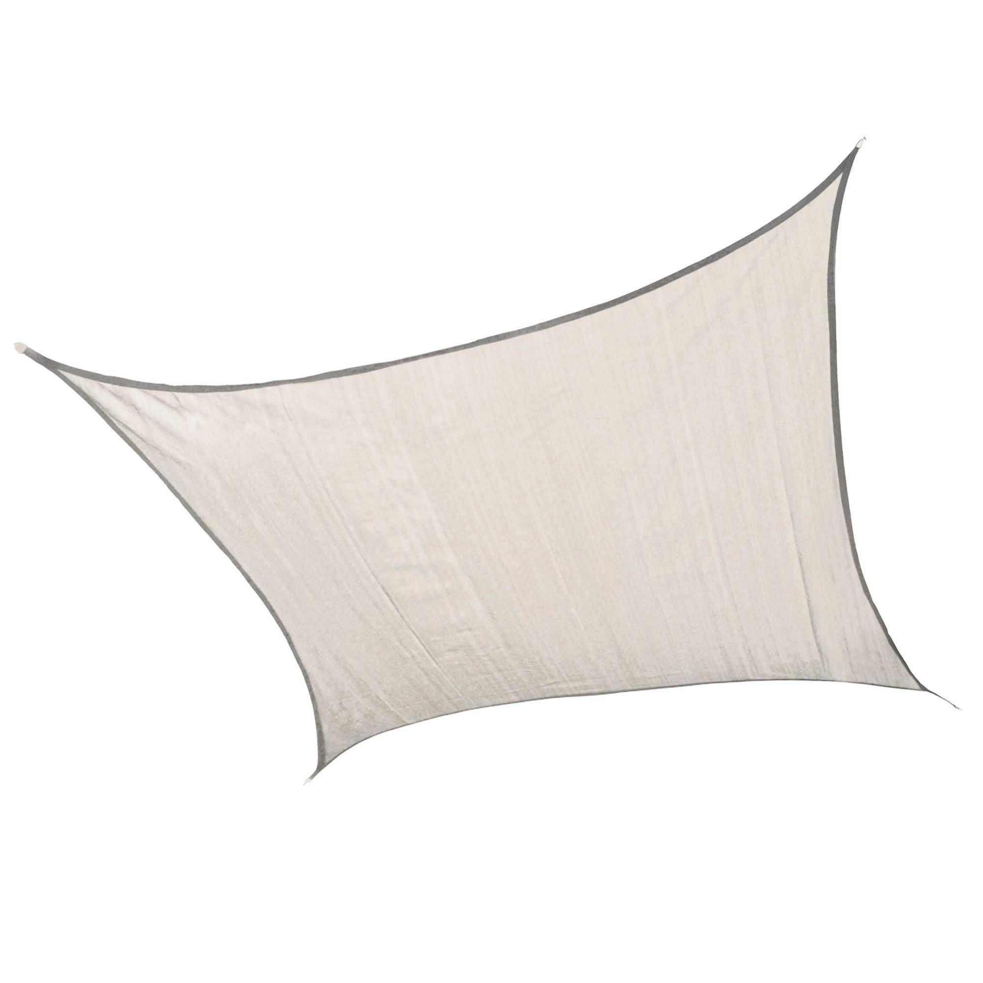 ColourTree BlueSun - Toldo Vela Rectangular CTSLR1416 De 14 X 16 Pies, Tela De Malla Con Bloqueo UV UPF50, Resistente Comercial, 190 GSM, 3 Años De Garantía (hacemos Tamaño Personalizado