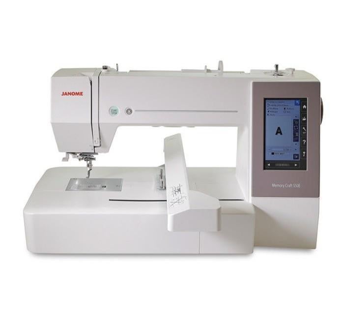 Janome Memory Craft 550e Machine à broder avec 4 cercles inclus, 360 X