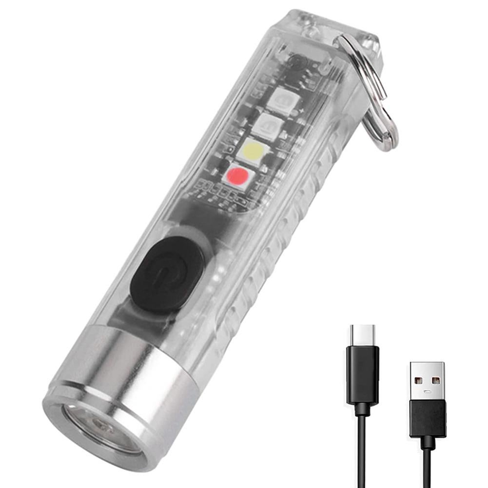 Confezione Da 100 2 In 1 Puntatore Laser Rosso Raggio Tasca Torcia A Luce Bianca Lazer Portachiavi 150m - Foto 3