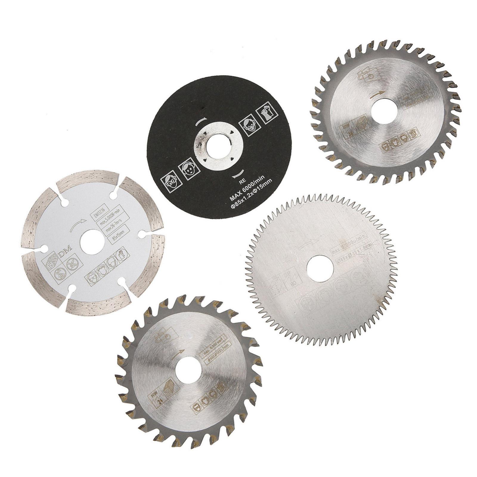 Lot De 5 Lames De Scie Circulaire Pour Mini Perceuse - Neuf, Sans Marque, Pour Bricolage