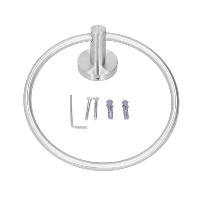 Anneau porte serviette Nickel brossé - Tokio Anneau porte serviette Nickel brossé - Tokio