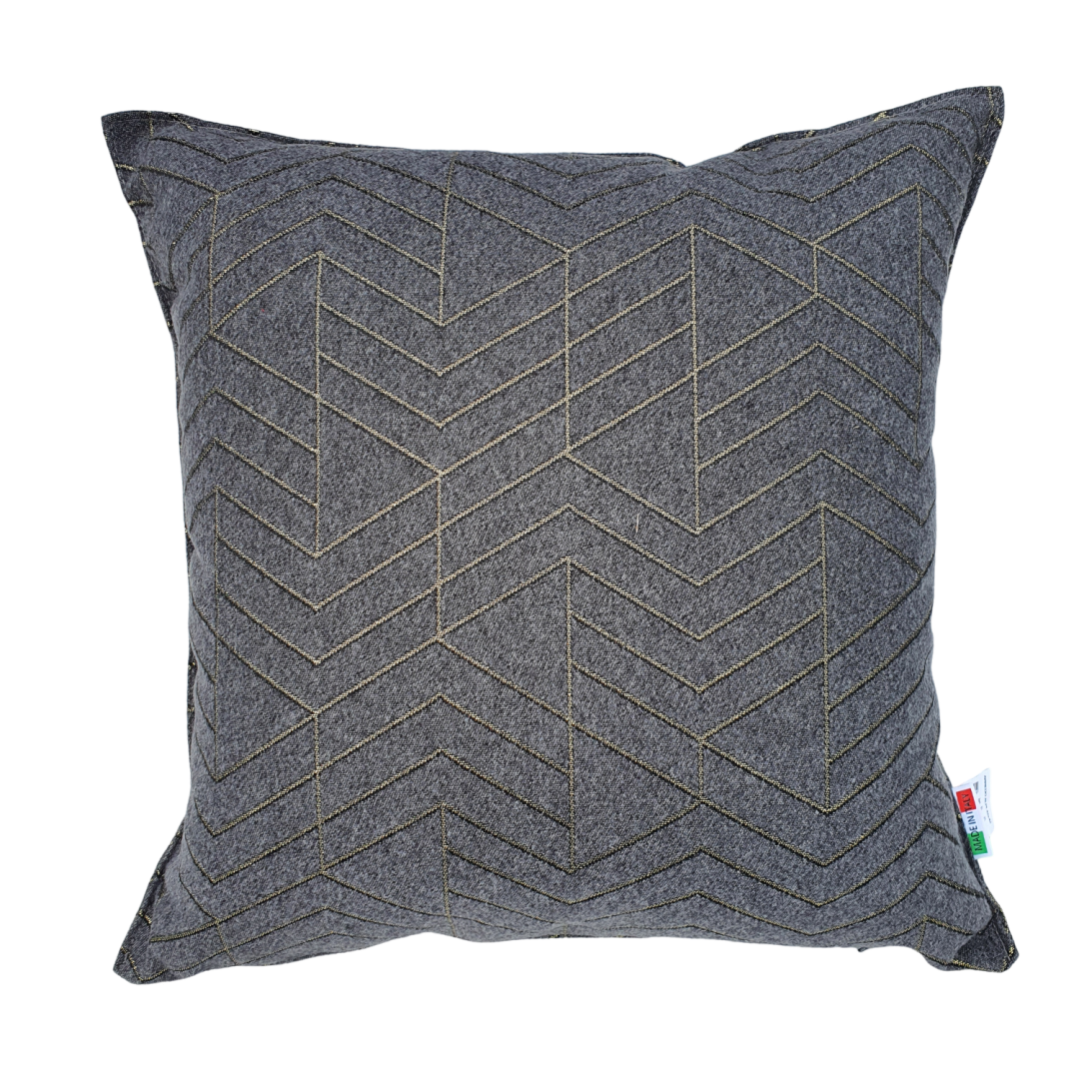 Stanley Hamilton, Federa Decorativa Realizzata a Mano, in Velluto con Ricamo a Laser, 45 x 45 cm, Colore: Crema/Visone