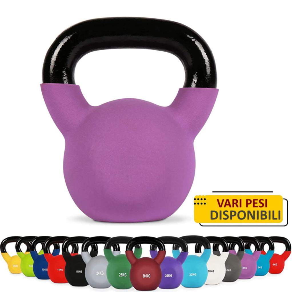 Body Revolution, kettlebell in neoprene, in ghisa rivestita in gomma (da 2 kg a 24 kg), 8kg