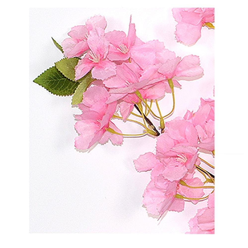 3 Rami Di Fiori Di Pesco Artificiali - Decorazione Bianca Per Casa E Balcone - Foto 2