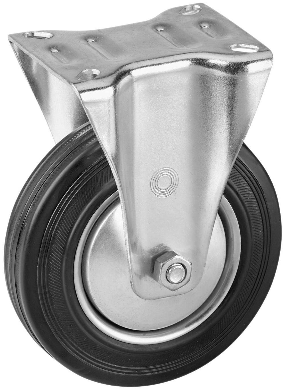 Roulette Pivotante Caoutchouc Plein - Pour Plateau, Charge Jusqu'à 150 Kg, Ø 160 Mm - Idéale Transport Meubles, Charges Lourdes - 5