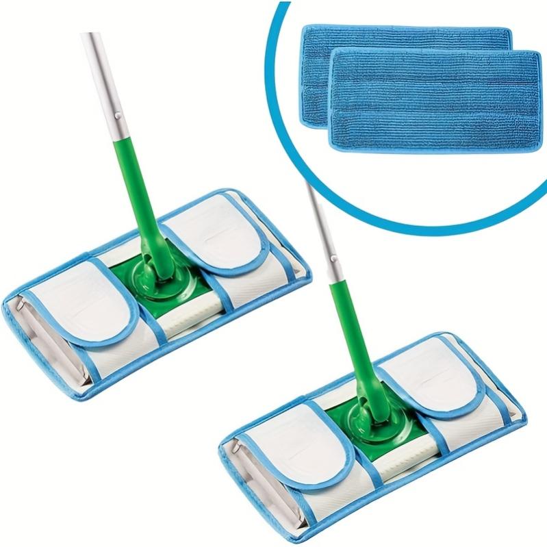4 Ricambi Per Mocio Vileda Spin And Clean: Testine In Microfibra Lavabili Per Panni Pavimenti - 3