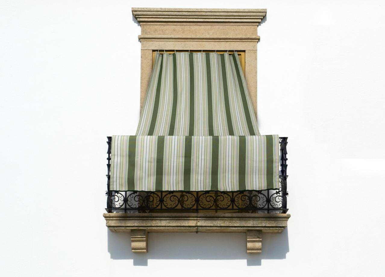 Tenda Da Sole Per Balcone 145x250 Cm - Impermeabile, Anti-UV, Verde