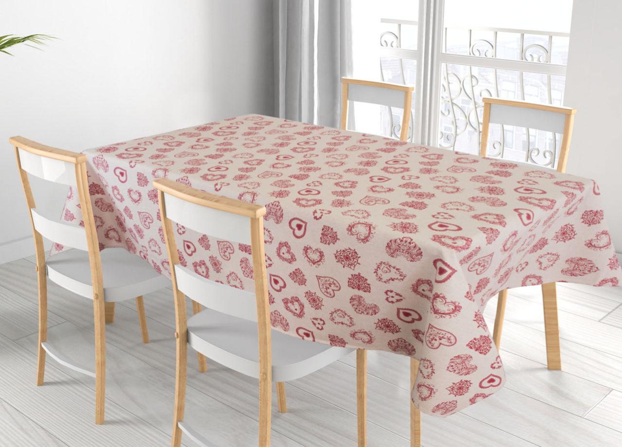 Tovaglia Antimacchia Petti 140x240 Cm – Fantasia Pane 2, Copritavolo 100% Microfibra Made In Italy