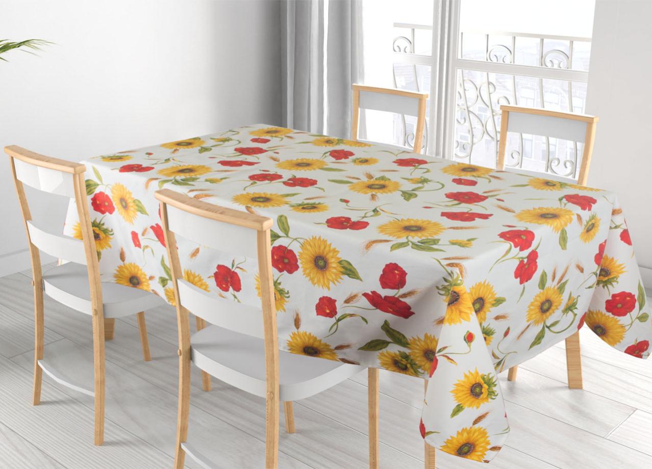 PETTI Artigiani Italiani - Stain Resistant Rectangular Tablecloth Kitchen Table Cover Grey Bow Design X12 Seater (140 X 240 Cm) 100% Made In Italy - 11