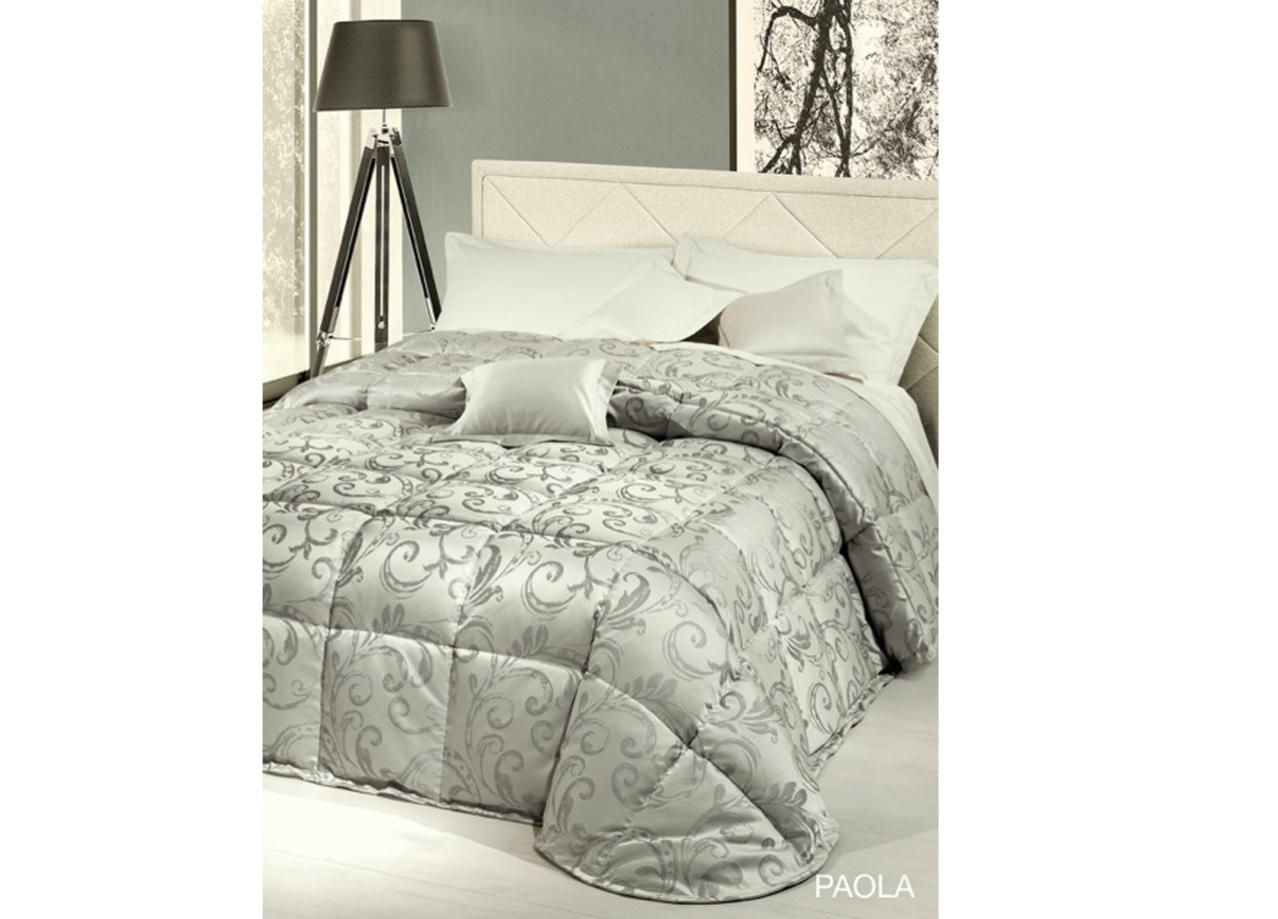 Piumino 200×200 Cm In Microfibra 220 GSM – Double Face, Con Federe, Bianco E Grigio