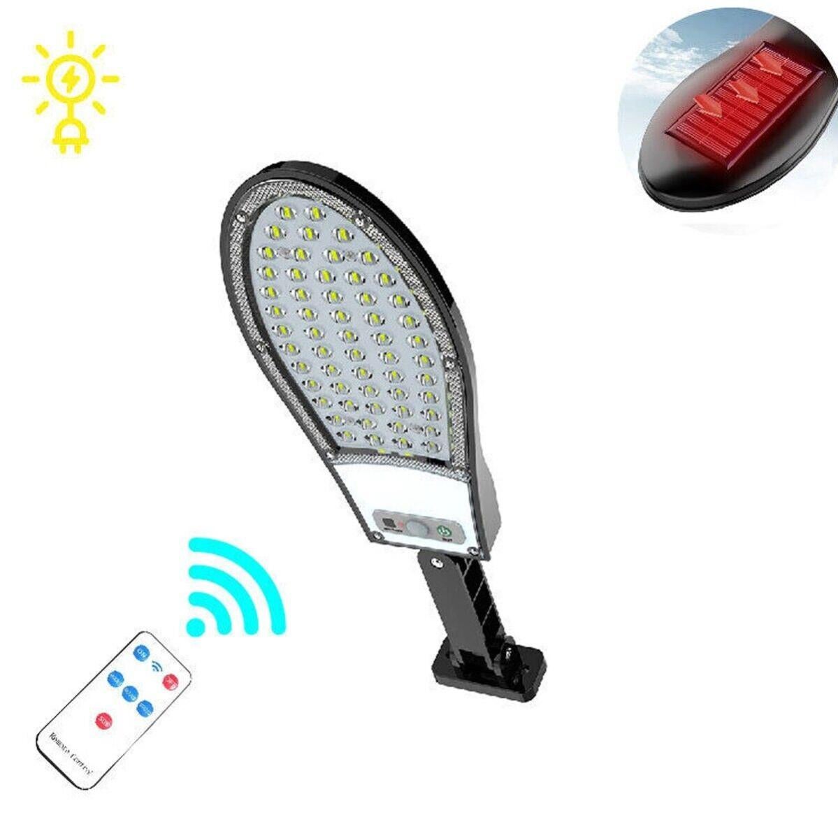 FARO LAMPIONE STRADALE PANNELLO SOLARE FOTOVOLTAICO SENSORE DI - Foto 10