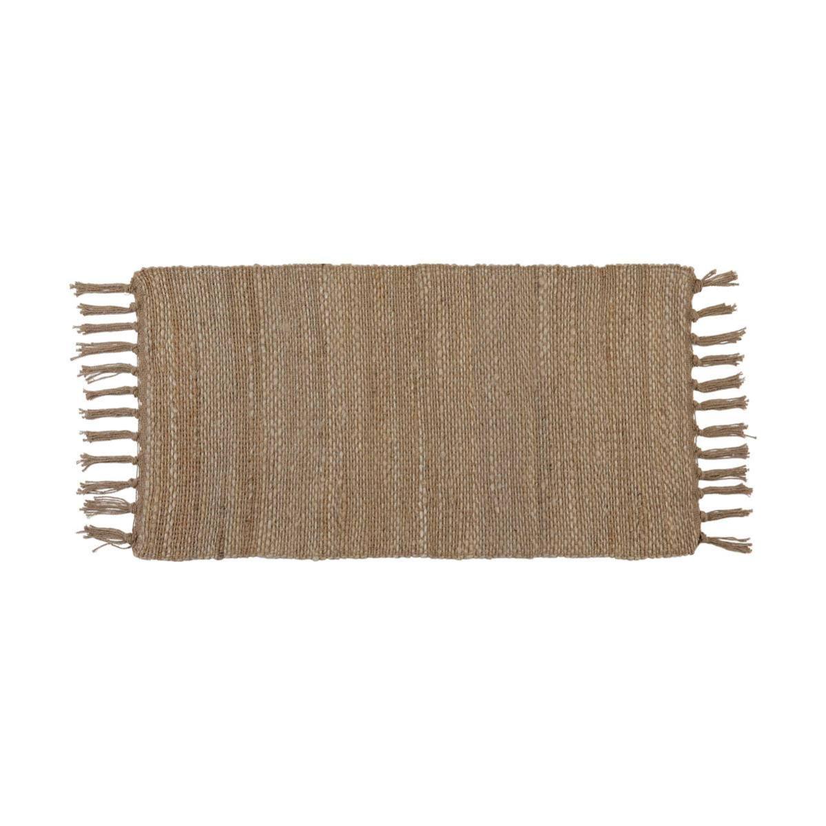 TAPIS NOAH JUTE COTON 45X90 CM NATUREL Tendance Leroy Merlin