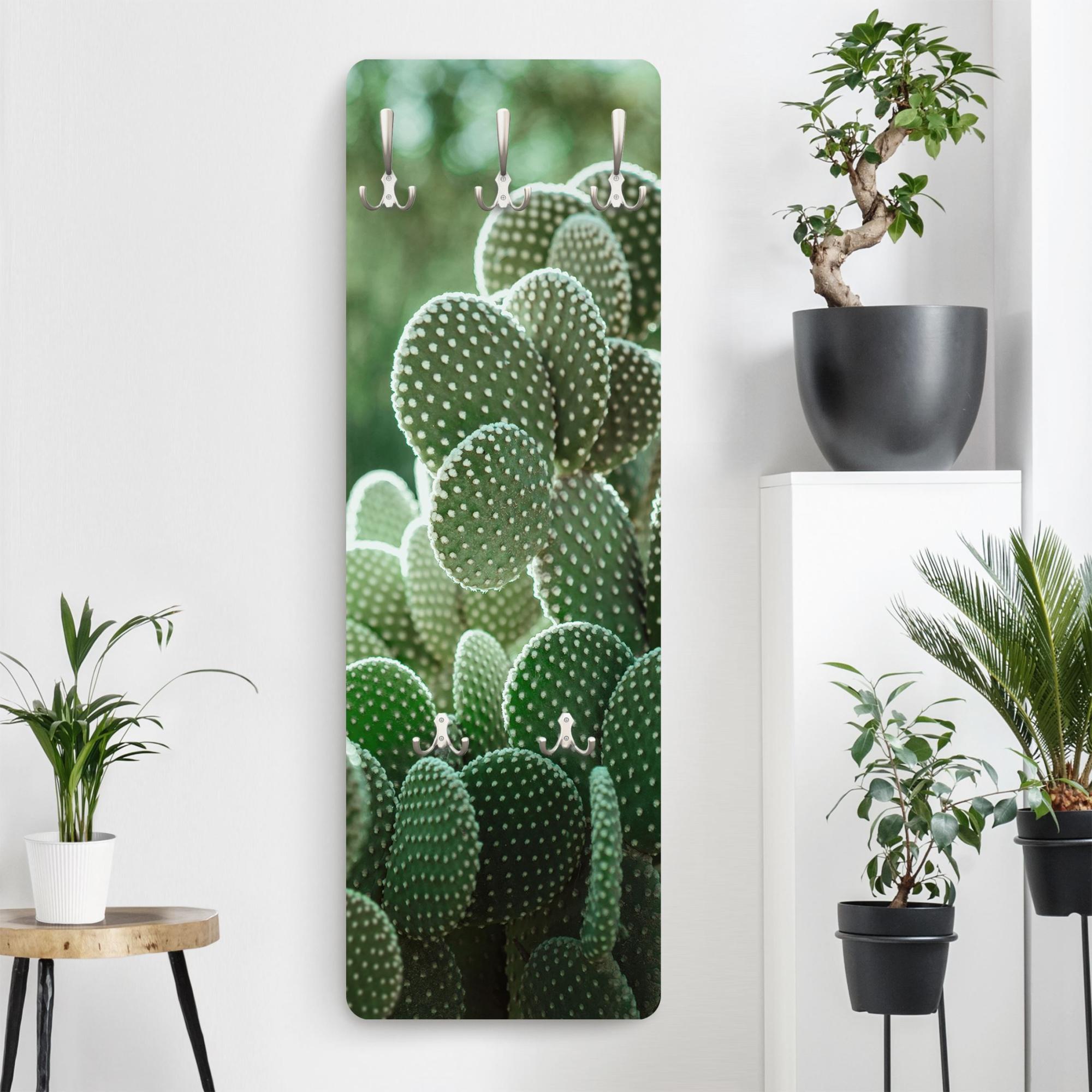 Appendiabiti in legno massello di cactus, appendiabiti indipendente con