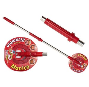 Testa Di Ricambio Per Mocio Rotante Rossa - Compatibile Con Vileda Turbo Spin, Base Triangolare - Foto 4