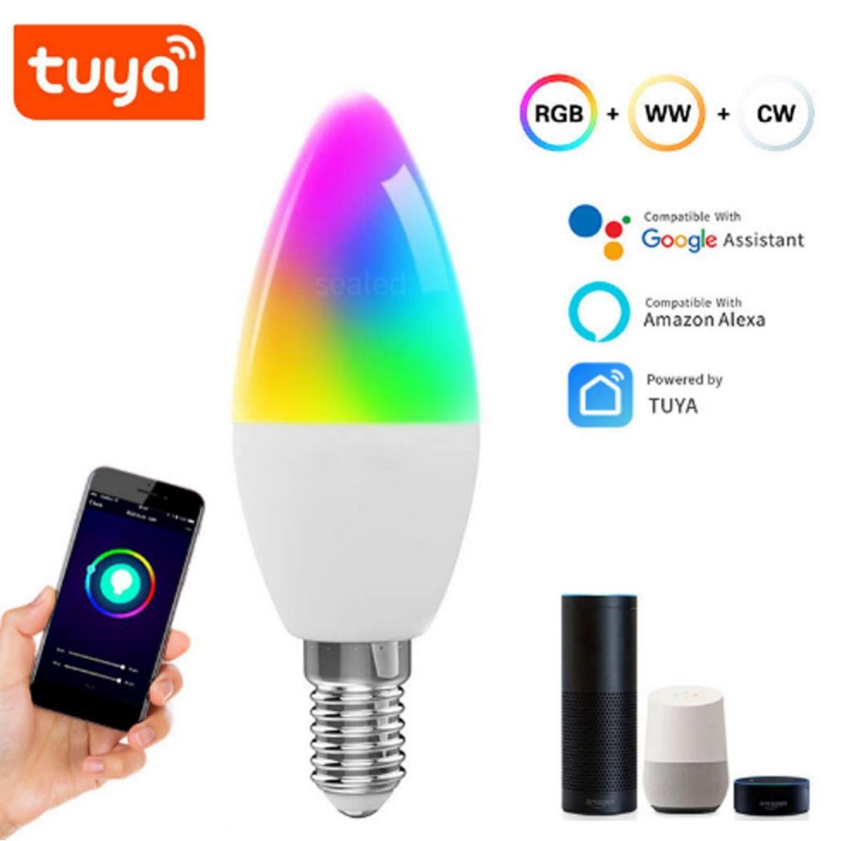WiZ ampoule LED Connectée Wi Fi E14 à intensité variable