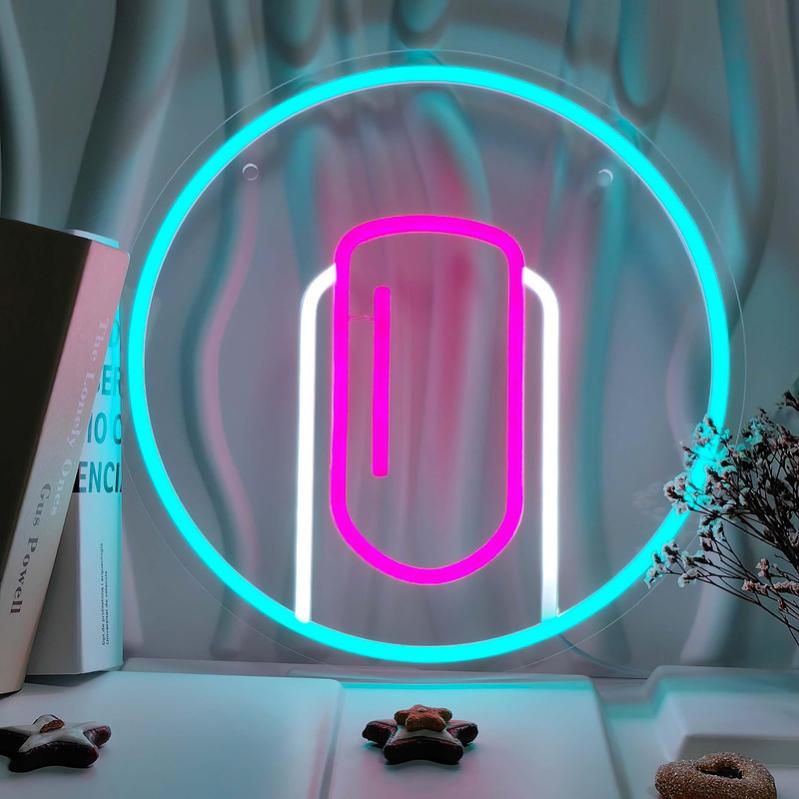 Panneau Lumineux Néon Lecteur Disque Vintage - LED Couleur Intensité Variable - Décoration Murale Bar, Chambre, Fête