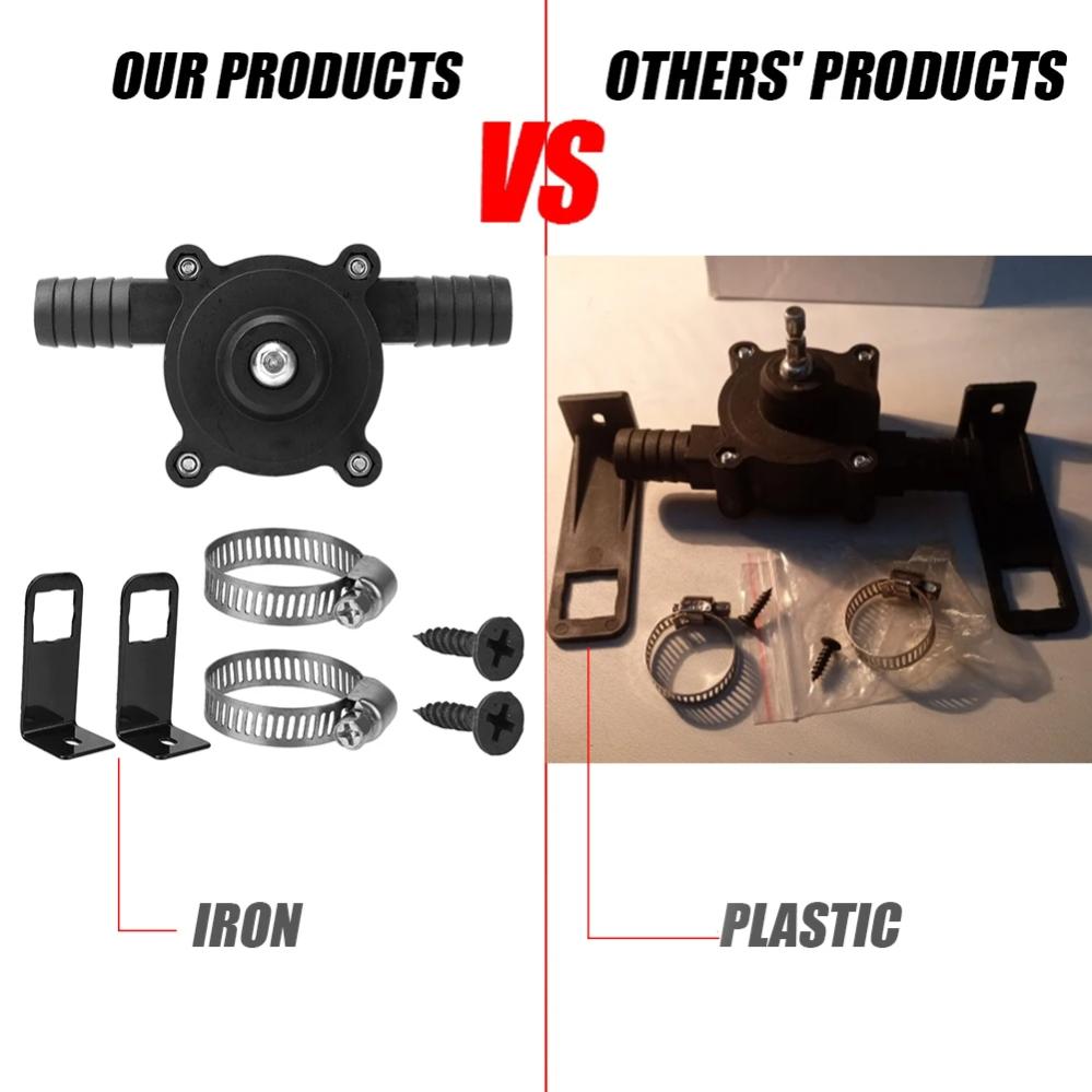 Bomba de taladro eléctrico, bomba de bombeo portátil, bomba de transferencia de líquido autocebante de taladro manual, bomba de agua de fluido diésel - 3