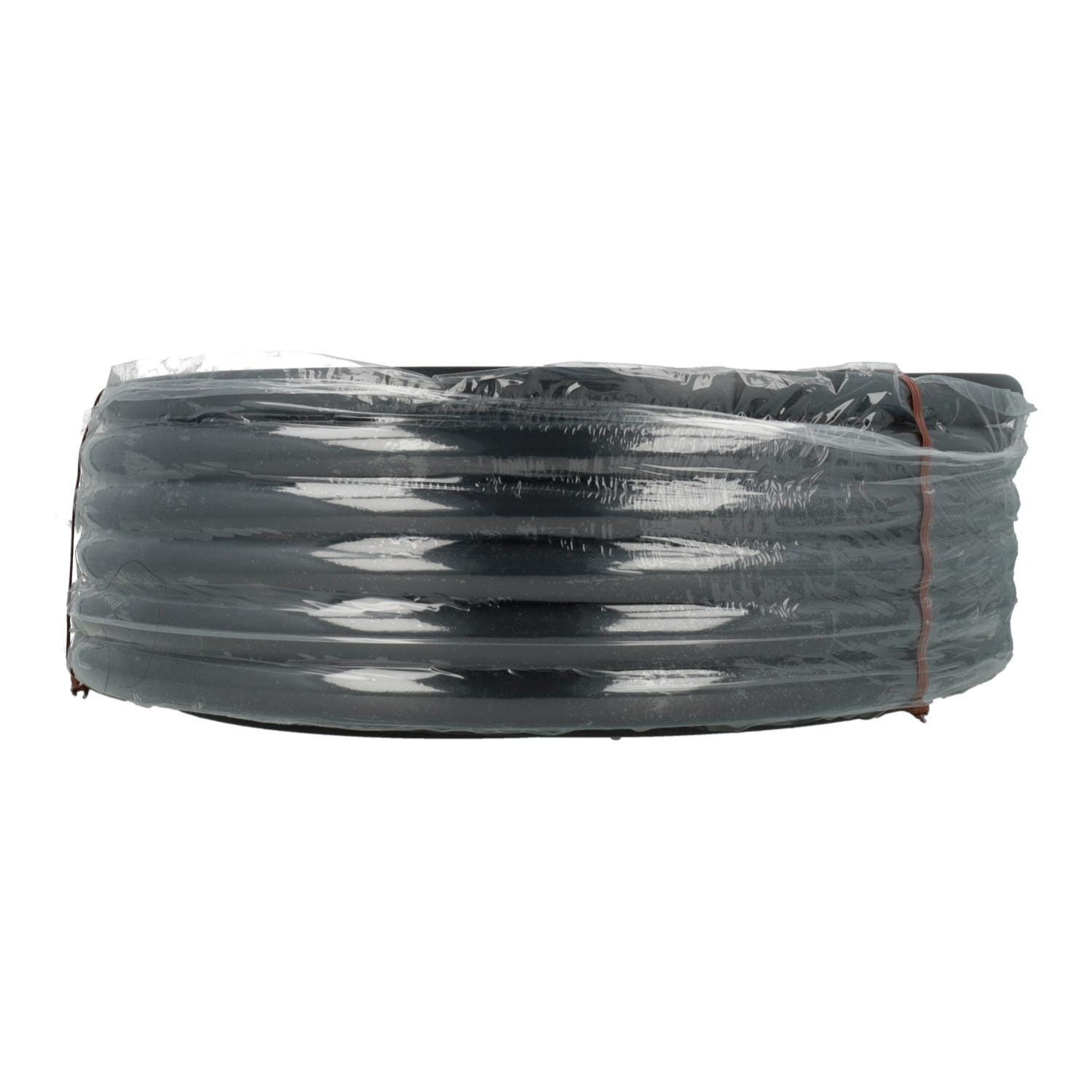 Tubería Negra Lisa De Polietileno 16 Mm X 25 M - Para Riego A Gran Escala, Resistente A La Presión Y Al Sol