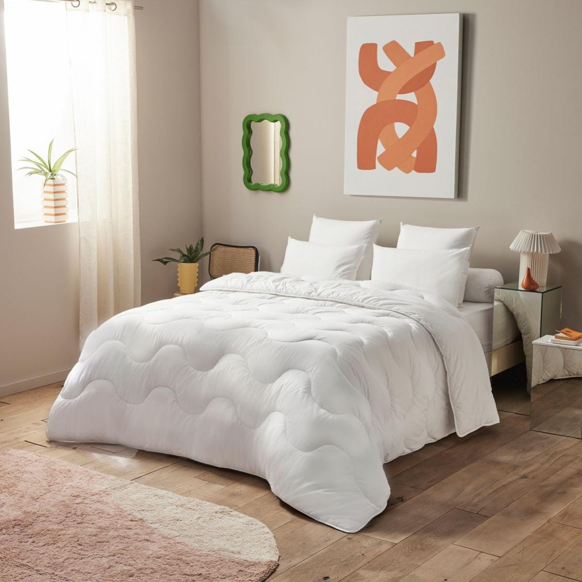 Couette blanc chaude 200x200 cm DODO à Prix Couette blanc chaude 200x200 cm DODO à Prix
