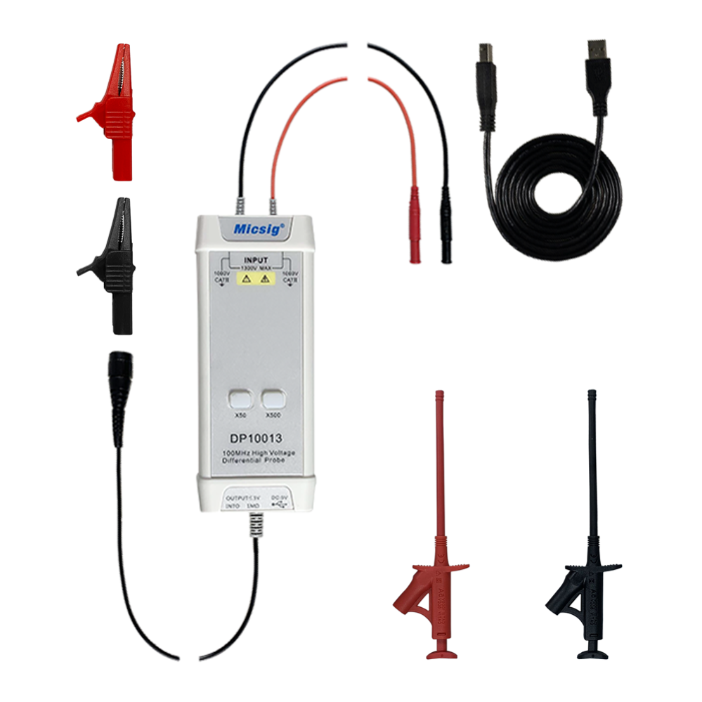 Kit de sonde différentielle haute tension pour oscilloscope 100MHz — free download