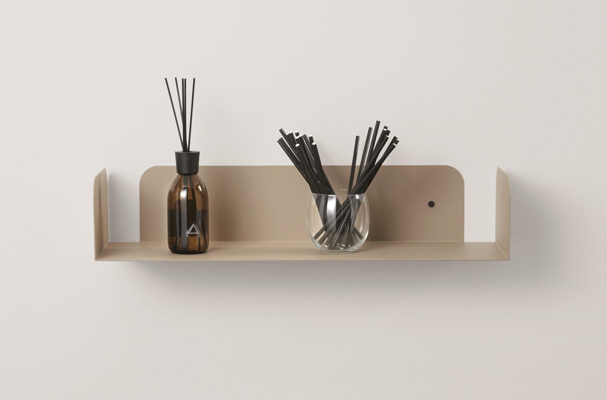 Coppia Mensole Da Muro ARHome Urban – 60x20x12 Cm, Corten Rosso Ruggine, MDF Made In Italy, Antigraffio - 2