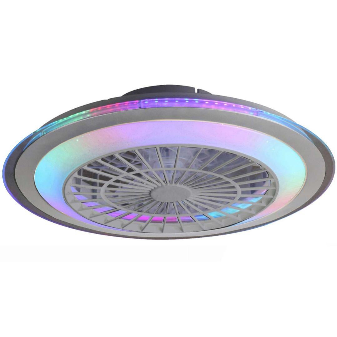 Ventilatore Da Soffitto Da 132 Cm Con Luce LED E Telecomando Dimmerabile 3 Modalita Di Illuminazione Funzione Timer 6 Velocita Del Vento 94611585