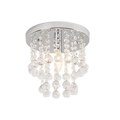 Lustre Plafond Cristal Saint Mossi - 3 Lumières, E14, Doré, D30cm X H18cm, Moderne