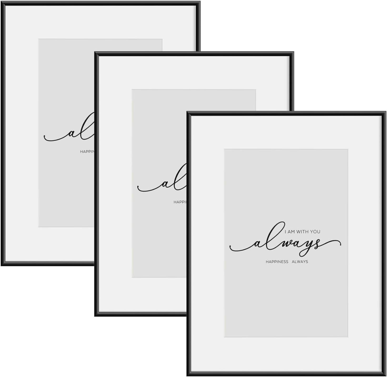 Lot De 3 Cadres Photos Argentés - 13x18 Cm - Neufs Sous Emballage