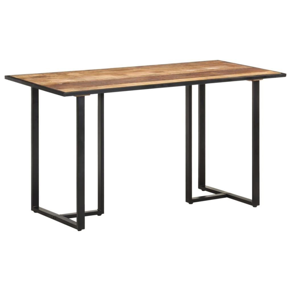 Table de salle à manger 140cm Bois de manguier brut - 9