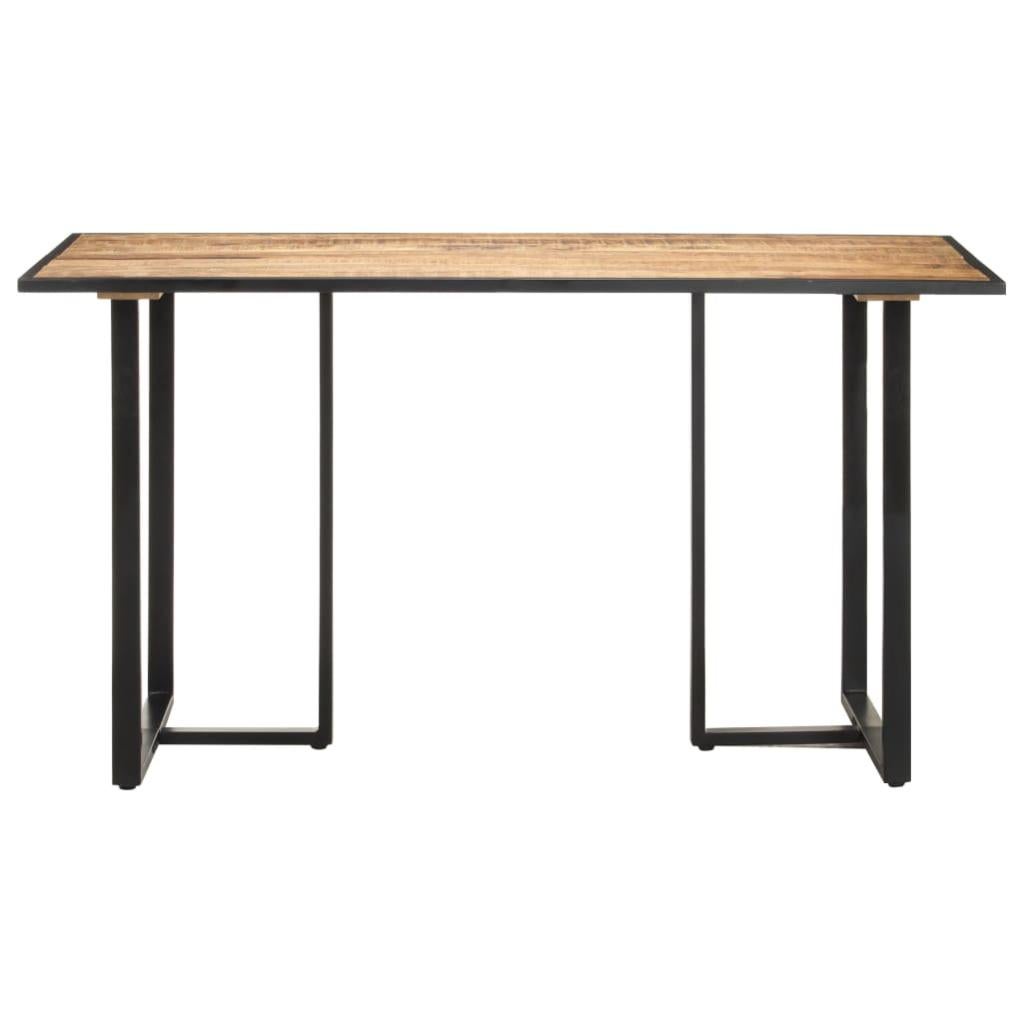 Table de salle à manger 140cm Bois de manguier brut - 2