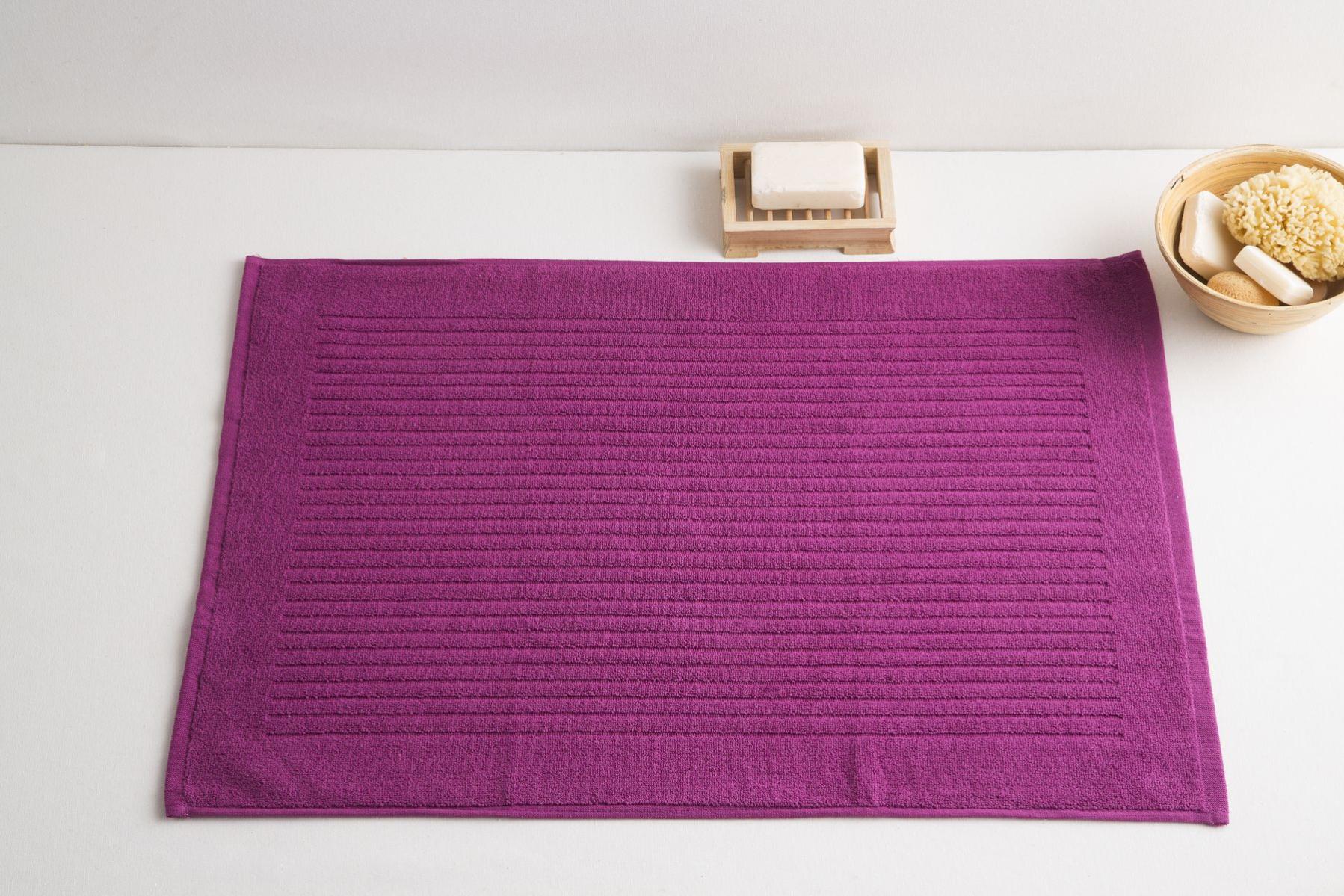 Tappeto Bagno Madison Park Casablanca - Cotone Trapuntato 63.5cm, Antiscivolo, Motivo Floreale