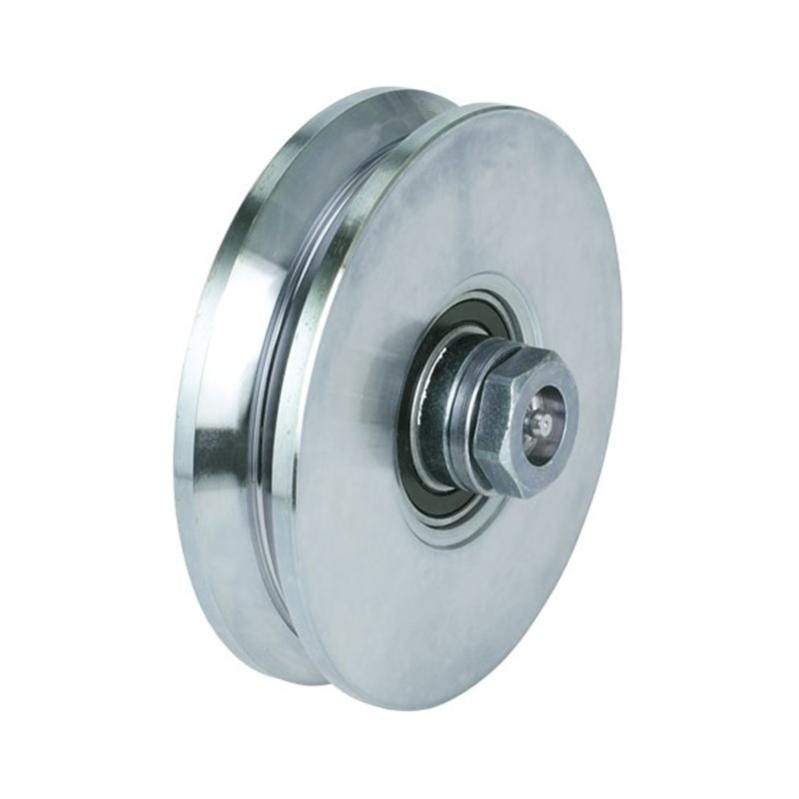 Roue simple gorge Y - Haute charge - Diamètre 200 mm | Leroy Merlin