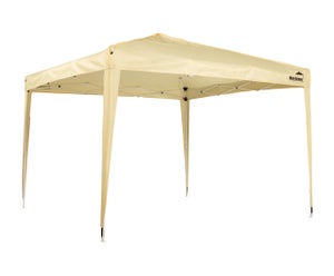 MaxxGarden Tente de Réception 3x3 m - 9m² - Easy-up avec structure en aluminium - Tonnelle de jardin - Barnum - Pliable - Taupe