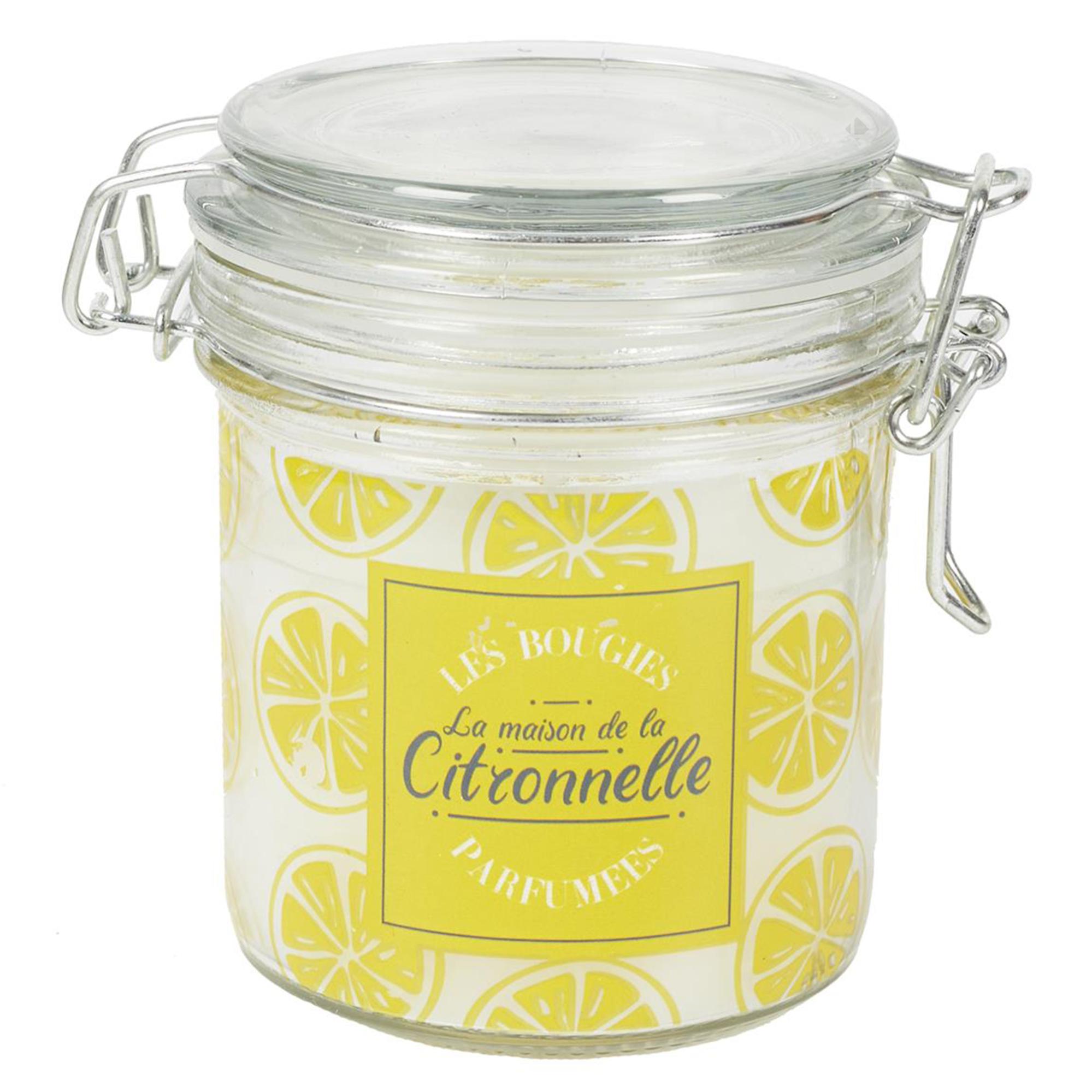 Bougie Citronnelle OCTO 300ml - Cire De Soja, Huiles Essentielles - 60h De Combustion - Anti-moustiques