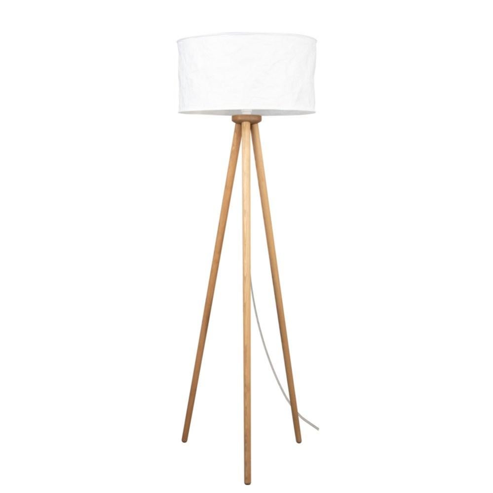 LAURA - Lampadaire trépied bois de pin - Lampe à pied - Culot E27 - Max ...