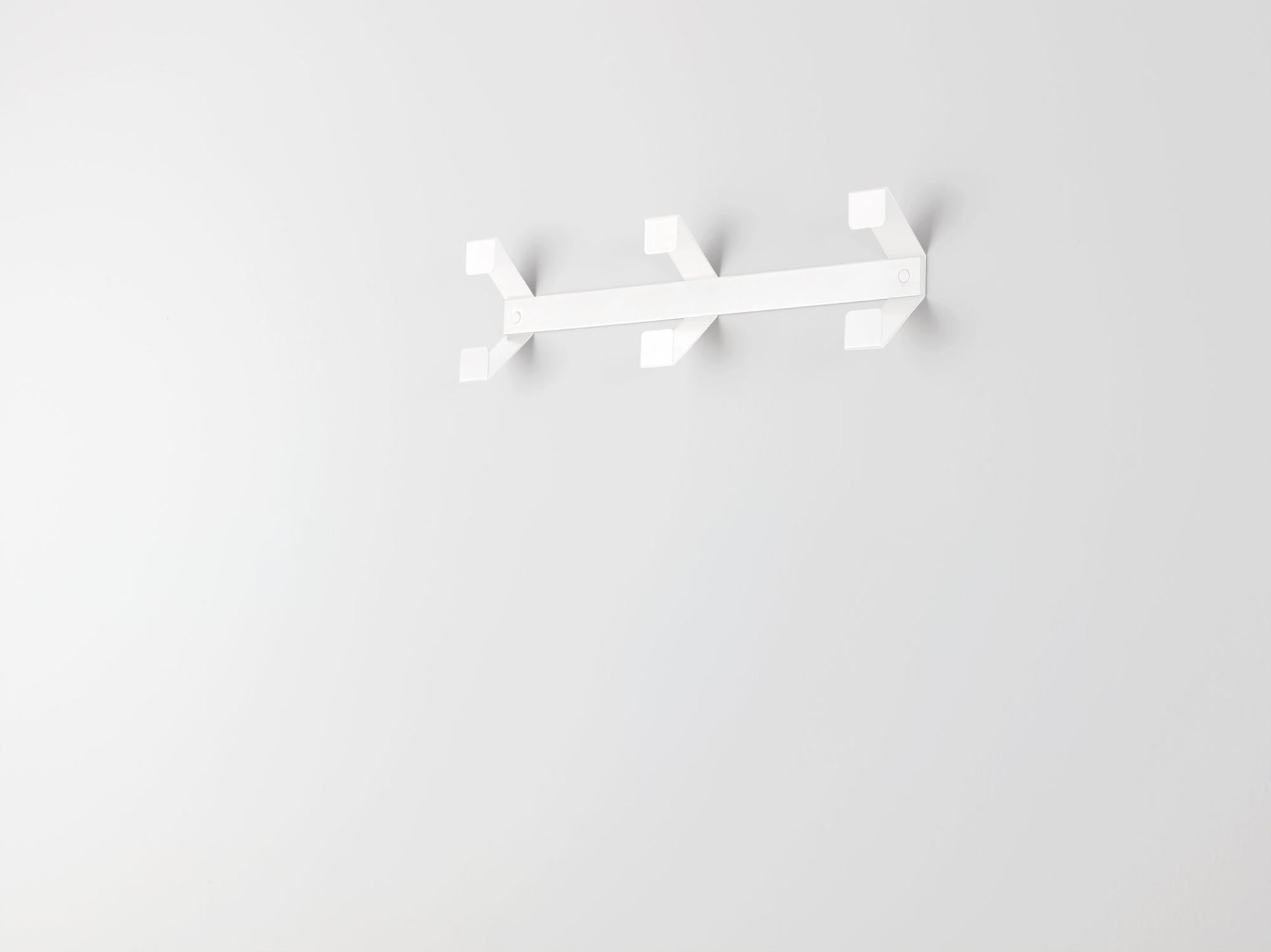 Appendiabiti Da Parete ModernHome, Metallo Bianco, 175x49 Cm, 12 Ganci, Robusto