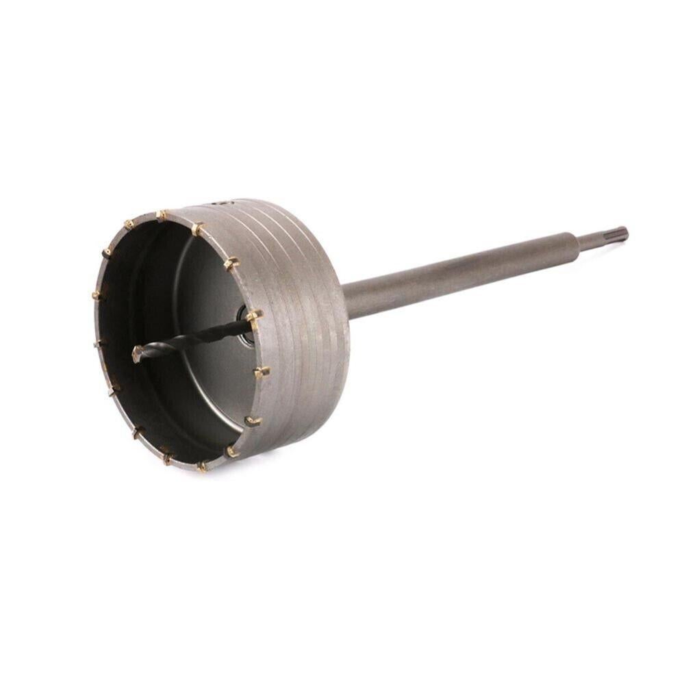Fresa Per Muro Carotatrice Tazza 50 Mm Asta 60 Cm Attacco Trapano Sds Plus