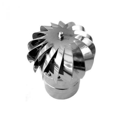 COMIGNOLO EOLICO GIREVOLE FUMAIOLO BASE TONDA ACCIAIO INOX d. 300 mm M