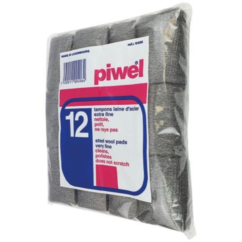 Lot De 16 Tampons Laine D'Acier Extra Fin #000 – Idéal Pour Polissage, Finition Bois, Métal & Carrosserie Auto