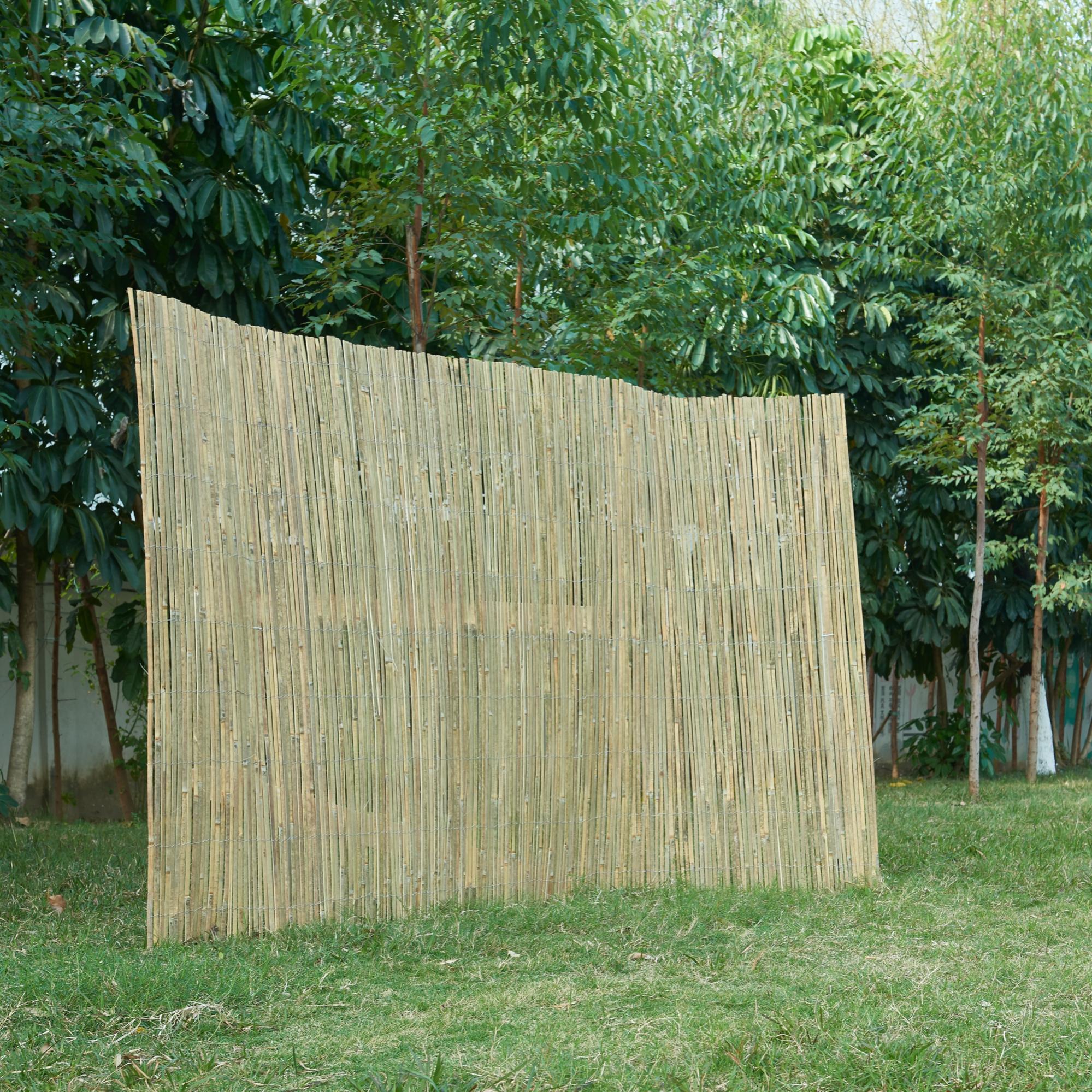 Casa.pro Frangivista In Bambù 180x500 Cm - Schermatura Per Giardino, Balcone E Terrazza, Effetto Naturale, Frangivento