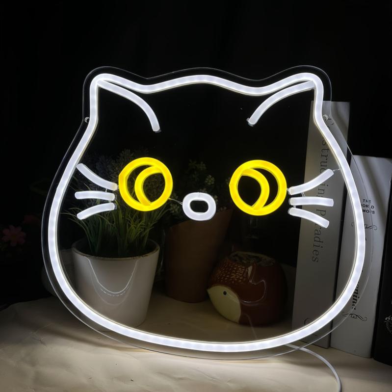 VIONNPPT Veilleuse LED Néon, Chiffres éclairés, Veilleuse Pour Chambre D' Enfant, Chambre à Coucher, Fête De Noël, Mariage, éclairage De Décoration, Piles / USB, Rose (0