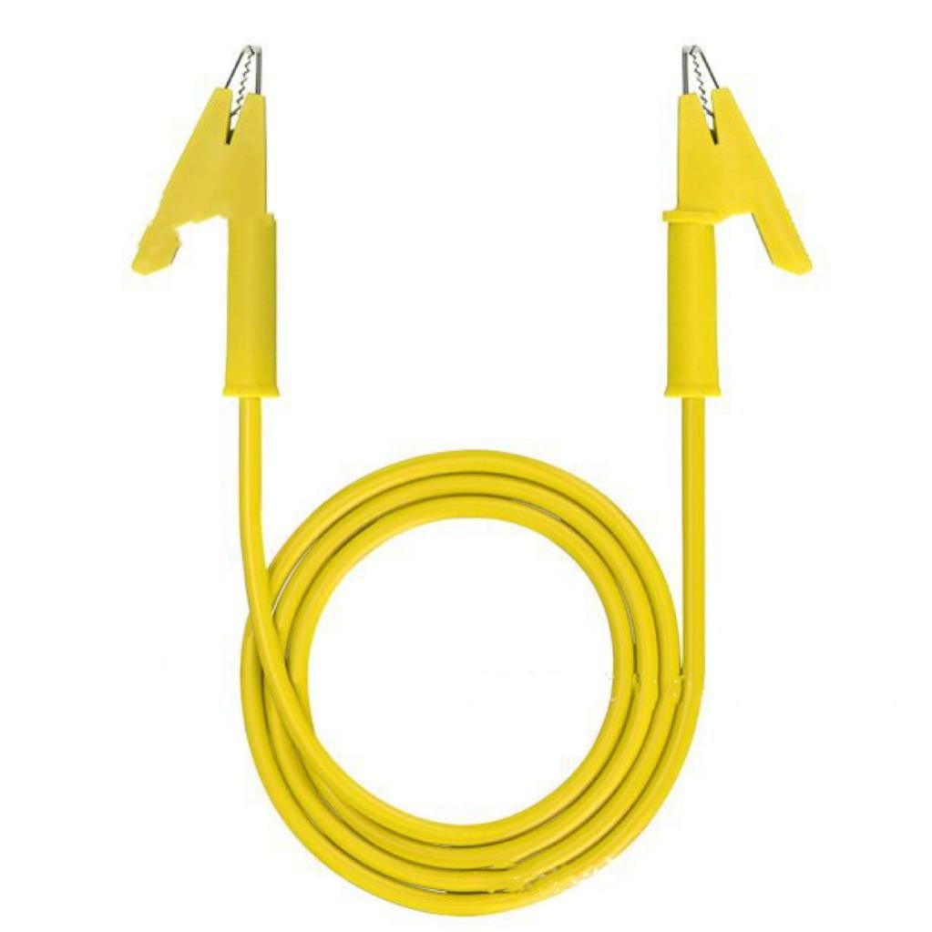 Câble Mise à La Terre ESD Avec Pinces Crocodile 3m - Protection Anti-Statique Électronique Jaune
