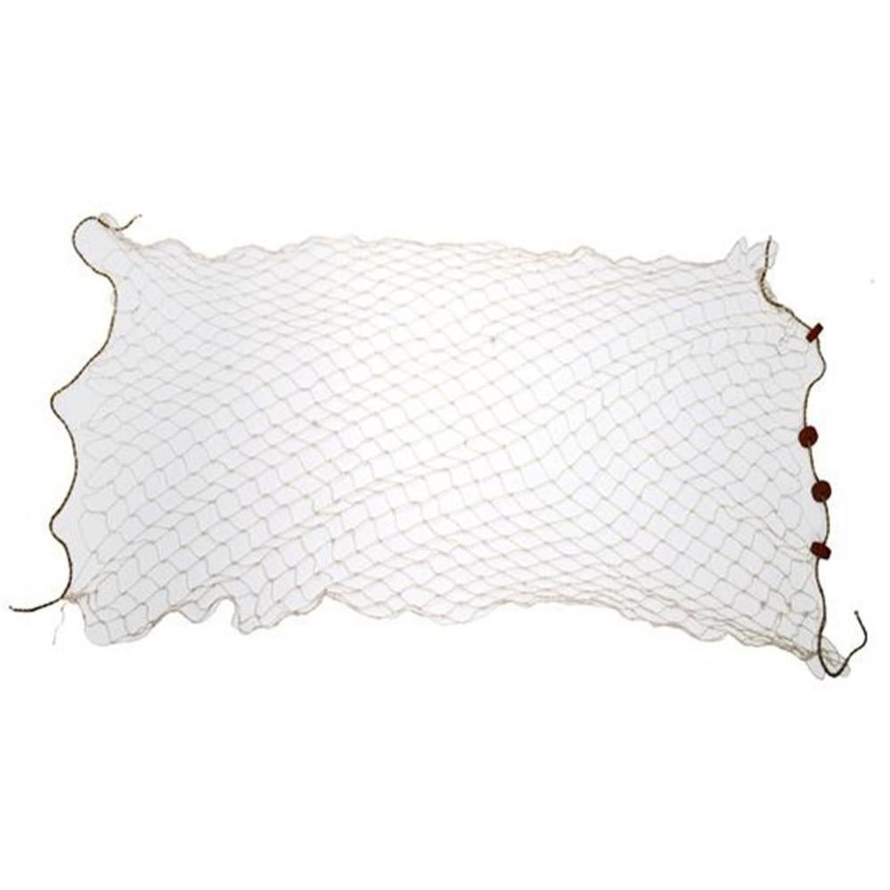 Decorazione di rete di pesce, reti da pesca tessute a mano, stile mediterraneo, matrimonio, decorazione di pareti fotografiche, decorazione da parete per casa, bar, ristorante (100 x 200 cm, beige