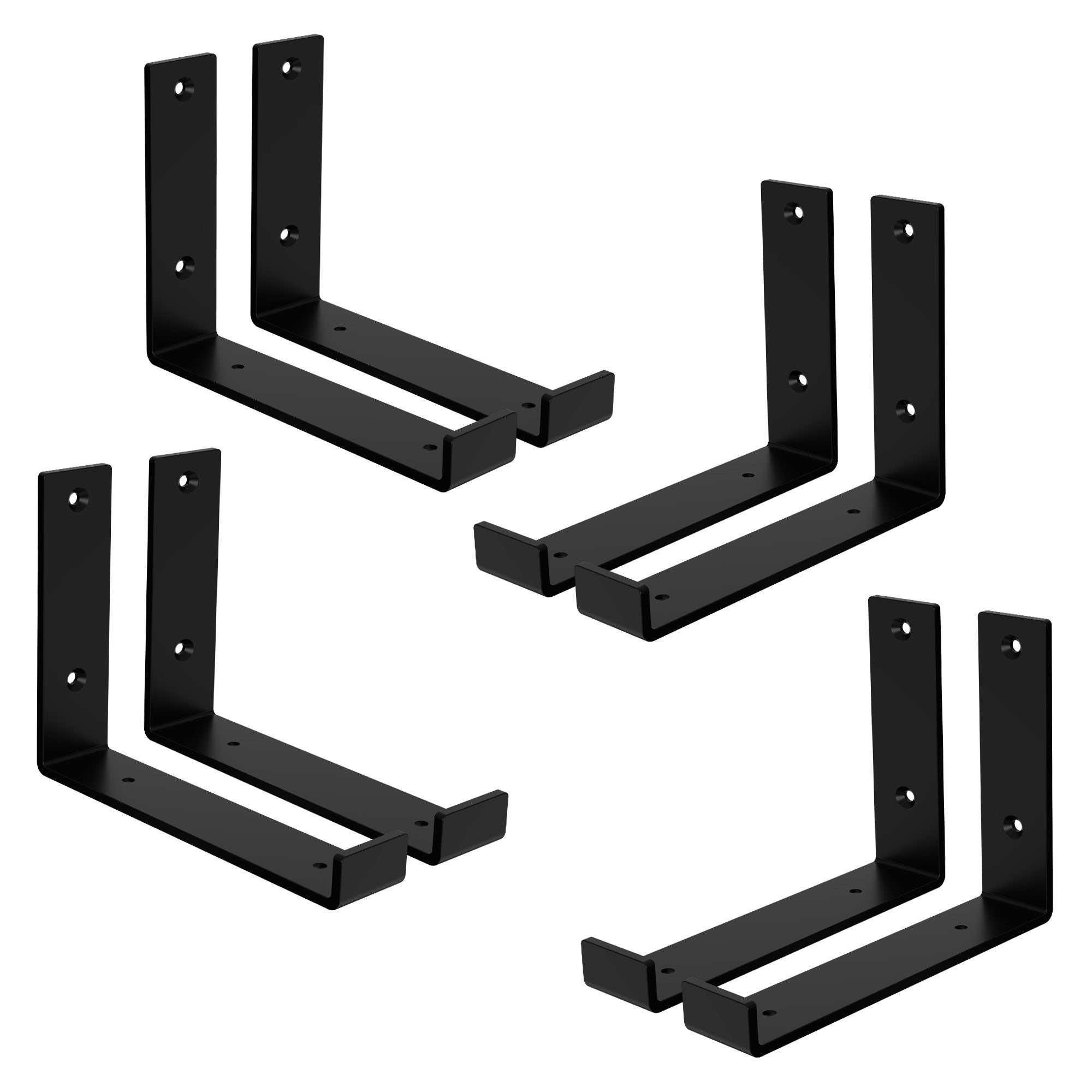 Lot de 8 supports d'étagère Angle d'étagère Support d'étagère Taquet d ...