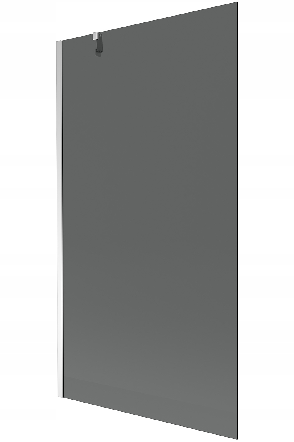 DEQORI Paraschizzi In Vetro Per Cucina O Bagno 60x40 Cm - Motivo Fumoso Nero/Bianco, Effetto 3D, Vetro Di Sicurezza