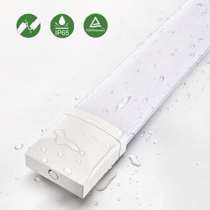 Anten Neon LED 120CM|36W3200LM Connectable Tube LED|Blanc Neutre (4000K) Reglette LED IP65 pour Garage Ateliers Sous-sol Salle de bain Bureau Parking