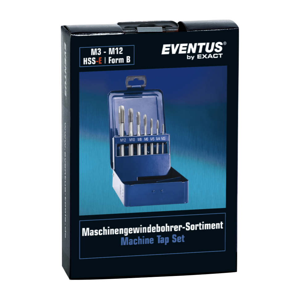 Set De 3 Tarauds à Main M5 HSS - Filetage 0,80 Mm - Pour Acier, Fonte Et Métaux Non Ferreux - Norme DIN 352